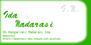 ida madarasi business card